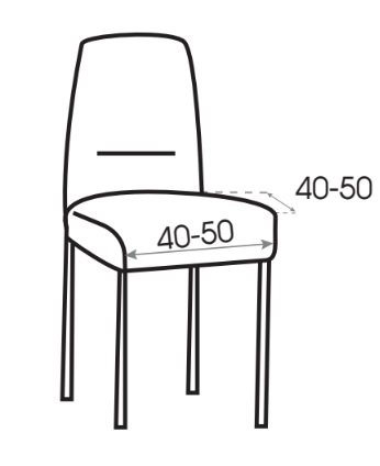 Medidas funda de silla elastica sin respaldo